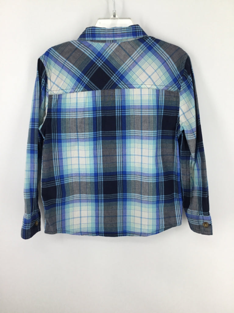 jumping beans Child Size 4 Blue Plaid Shirt - boys