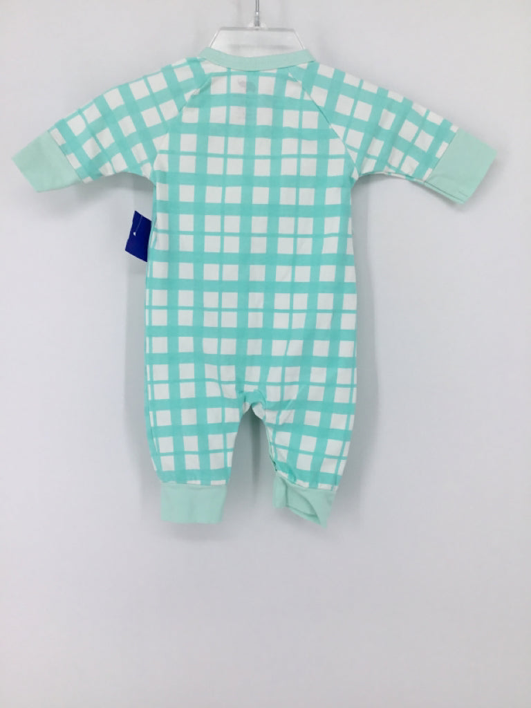 Monica + Andy Child Size 0-3 Months Green Print Outfit - boys