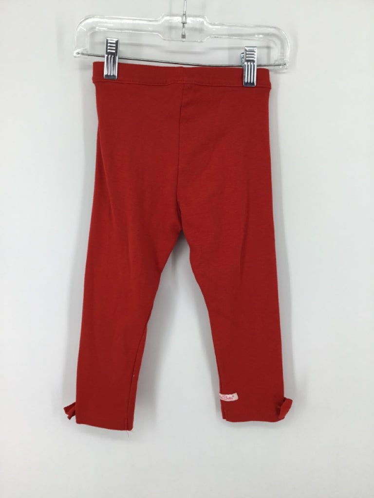 Ruffle Butts Child Size 3 Red Pants - girls