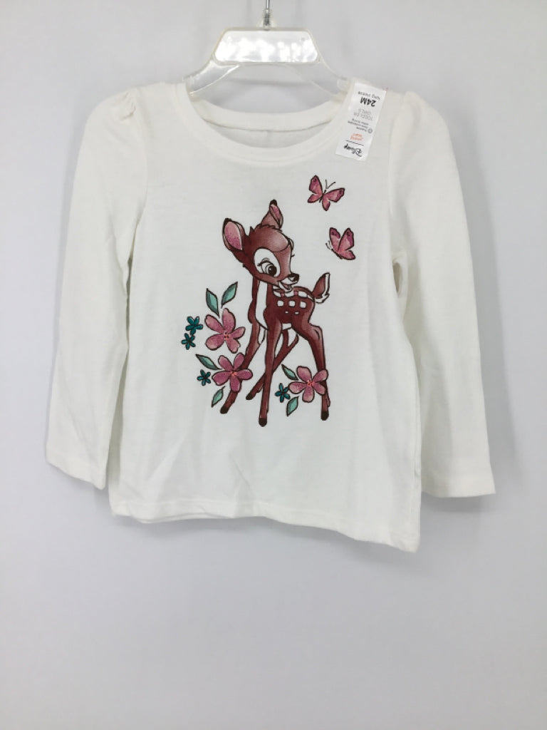jumping beans + Disney Child Size 24 Months White T-shirt - girls
