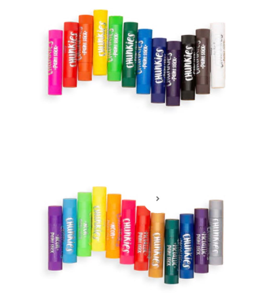 Ooly - Chunkies Paint Sticks (Variety Pack with Metallics & Neons)