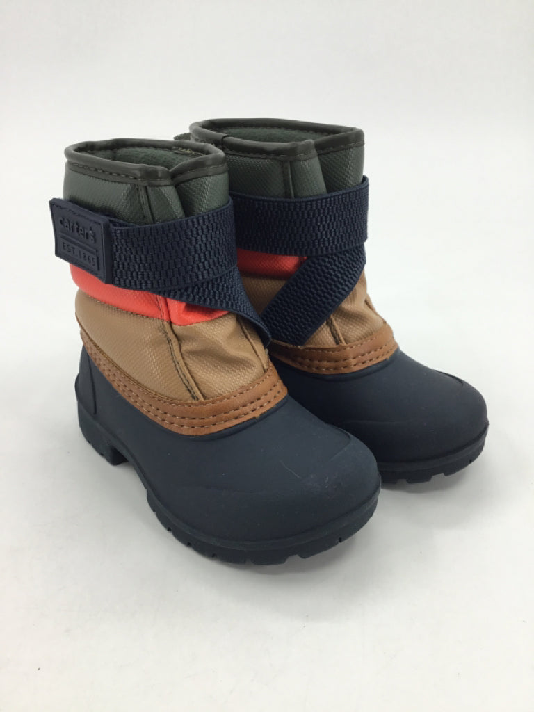 Carter's Child Size 7 Toddler Navy Rain/Snow Boots