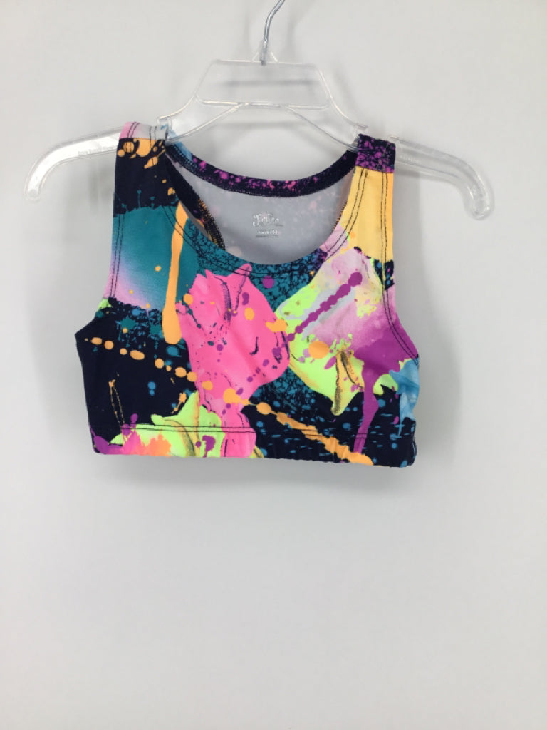 Justice Child Size 5 Multi-Color Sports Bra - girls