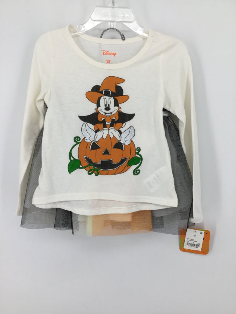 Disney Child Size 4 Orange Halloween Outfit