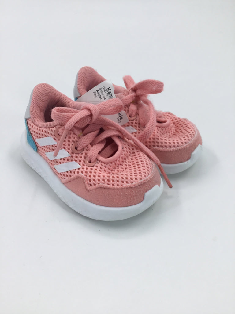Adidas Child Size 4 Toddler Pink Sneakers