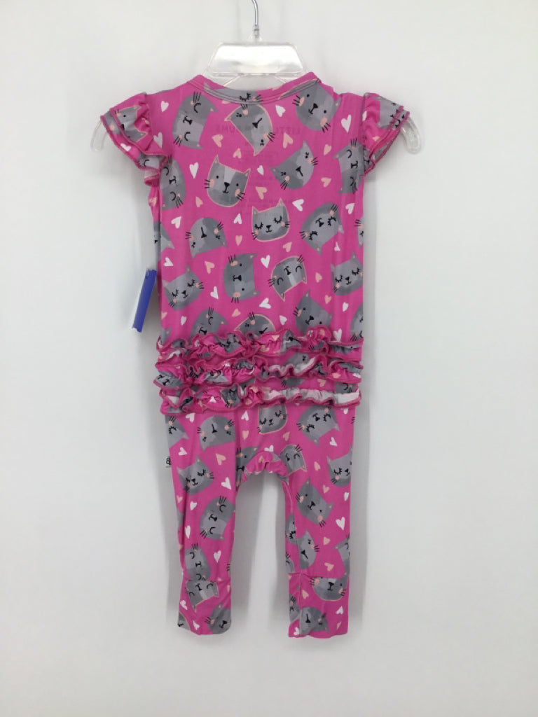 Little Bum Bums Child Size 3-6 Months Pink Pajamas - girls