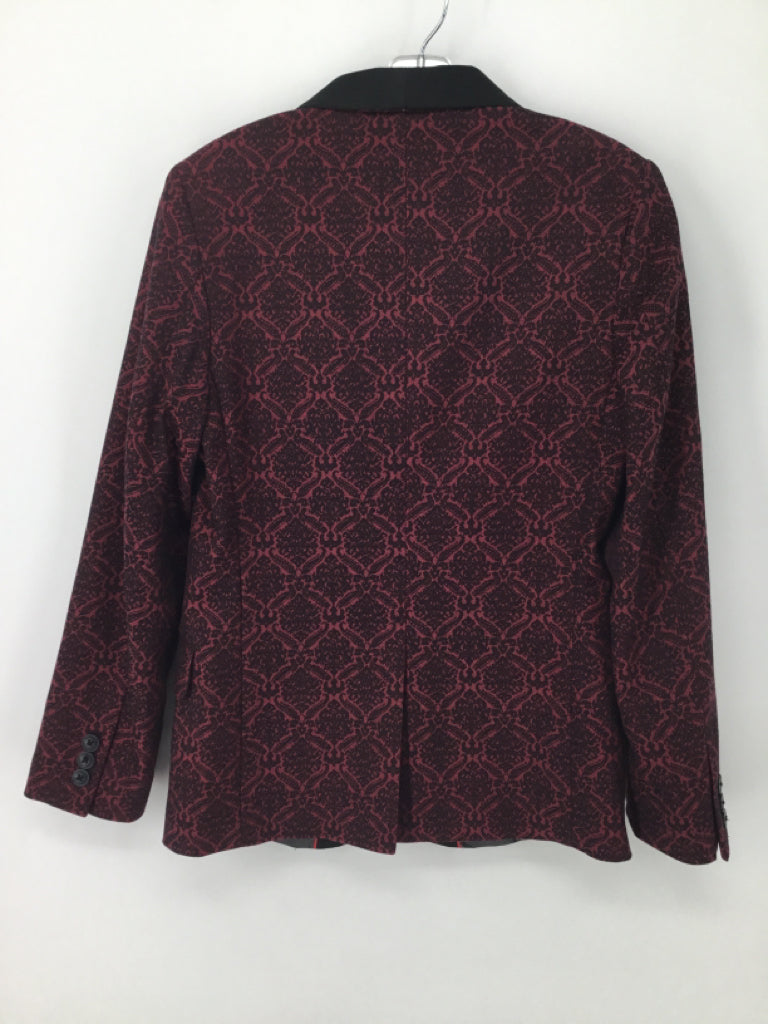 appaman Child Size 12 Burgundy Print Blazer - boys