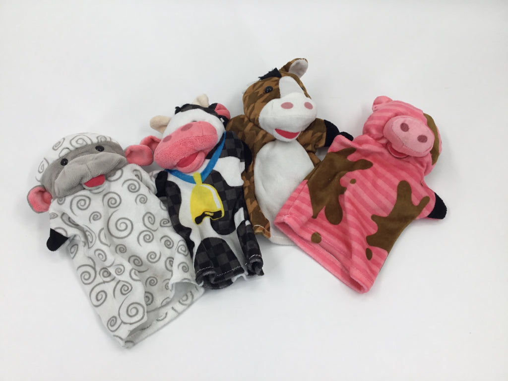 Melissa & Doug Farm Friends Hand Puppets Set of 4