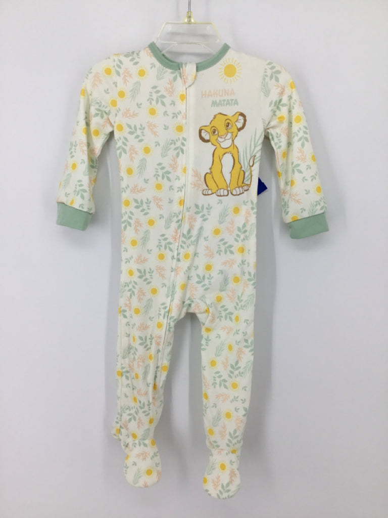 Disney Child Size 9 Months Green Sleepers