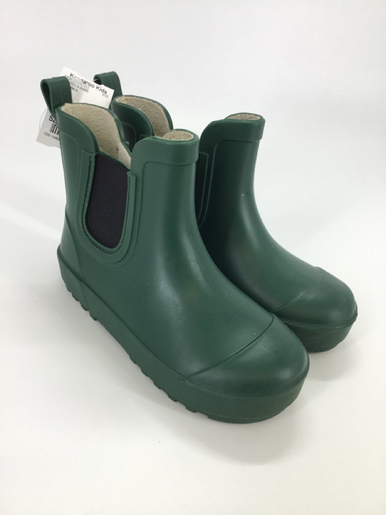 brandless Child Size 12 Green Rain/Snow Boots
