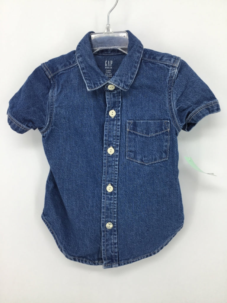 Gap Denim Child Size 2 Blue Shirt - girls