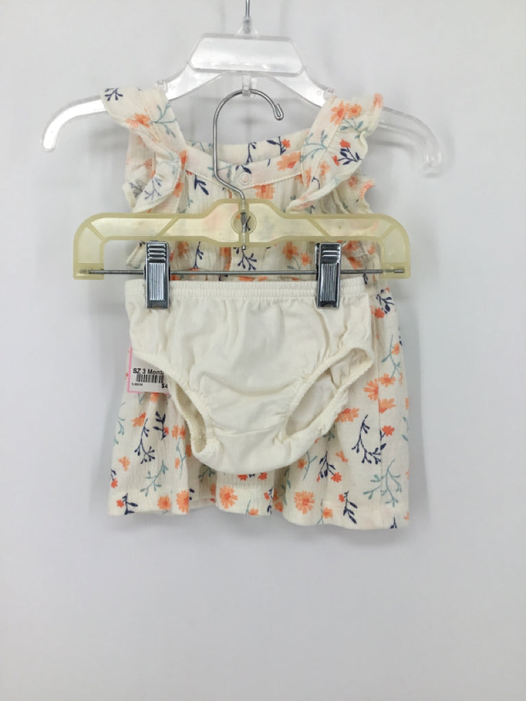 Just One You Made by Carters Child Size 3 Months Cream Dress - girls