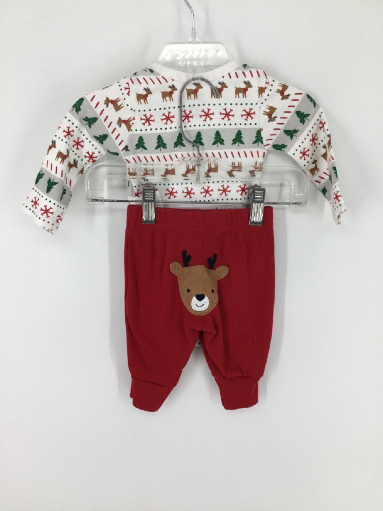 Child of Mine Child Size 0-3 Months White Christmas Outfit
