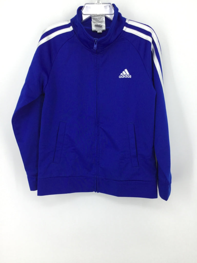 Adidas Child Size 6 Blue Solid Jacket - boys
