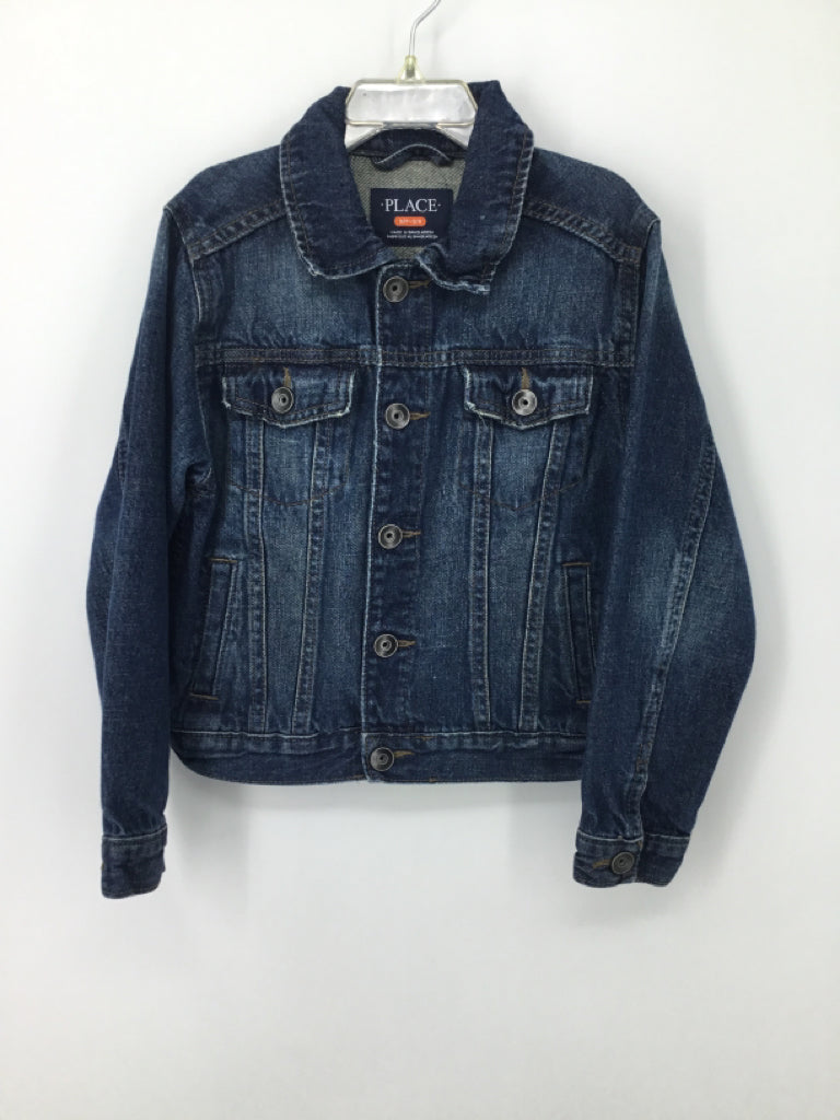 Childrens Place Child Size 5 Blue Solid Jacket - boys