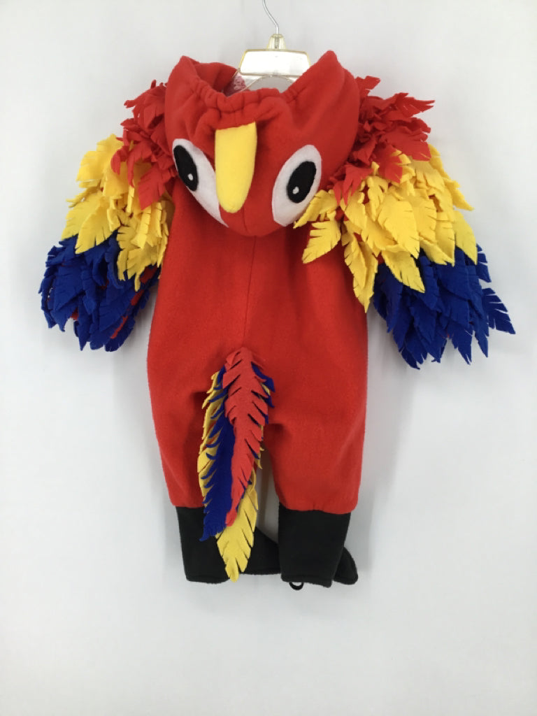 Handmade Child Size 2 Red Tropical Bird Halloween Costume