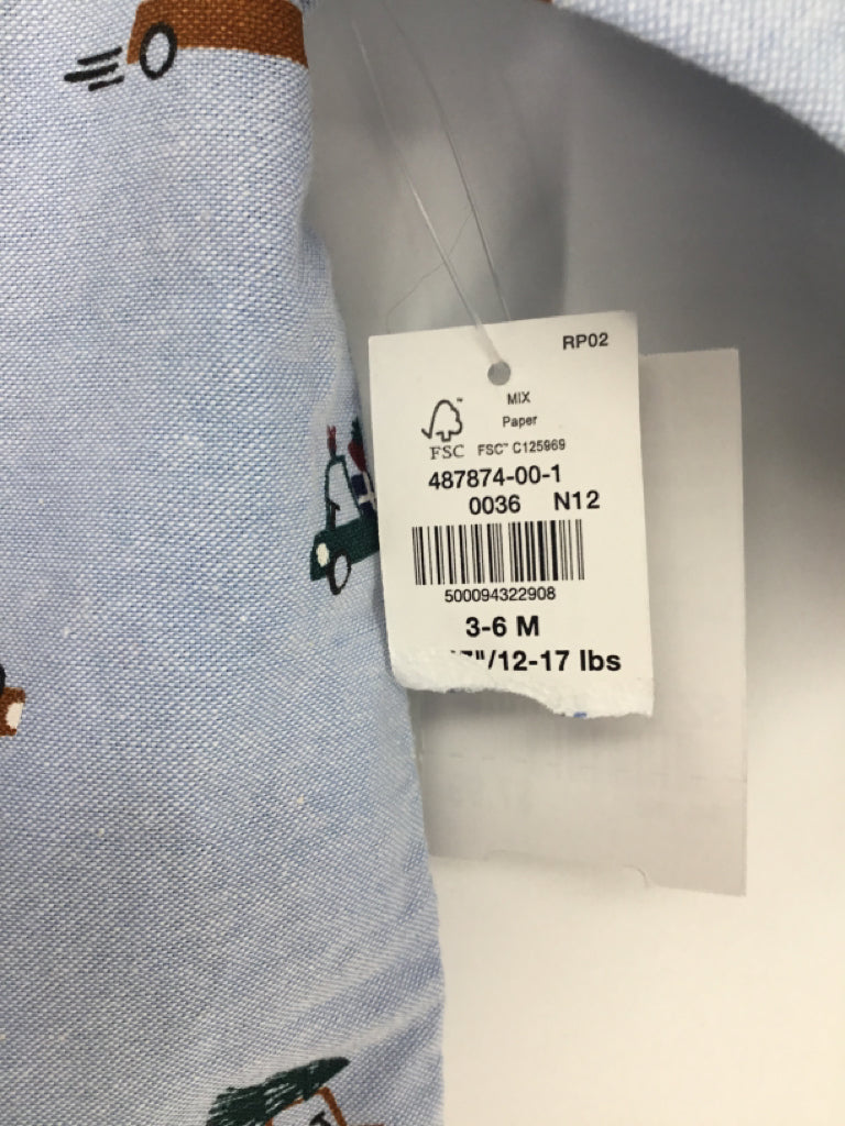 Old Navy Child Size 3-6 Months Blue Christmas Shirt