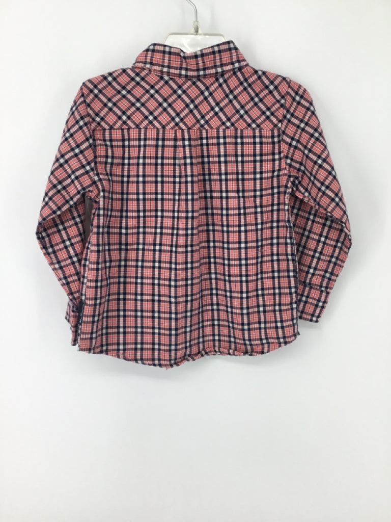 Ben Sherman Child Size 24 Months Pink Plaid Shirt - boys