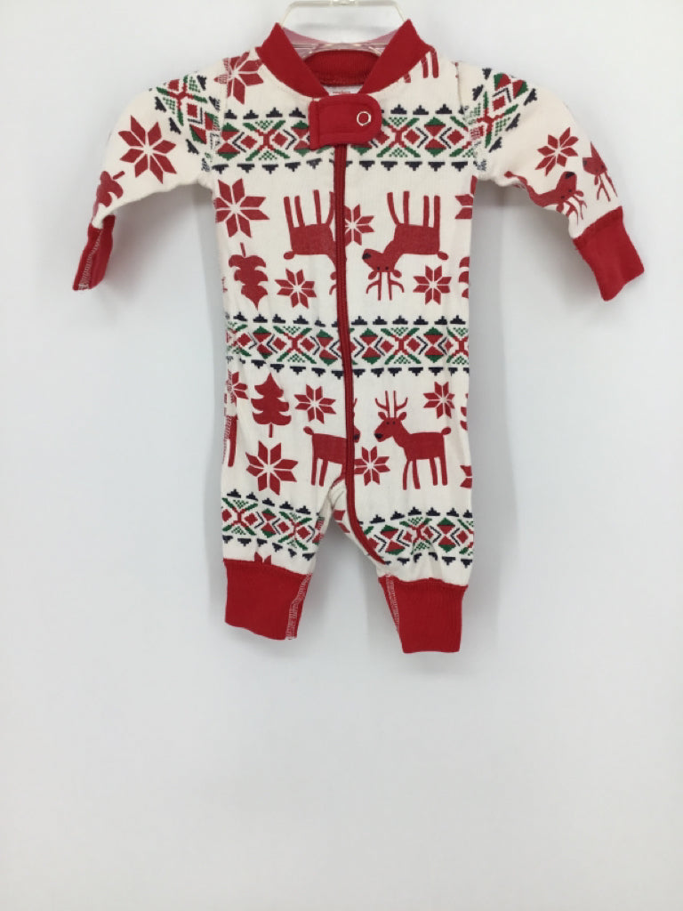 Hanna Andersson Child Size Newborn Red Christmas Pajamas