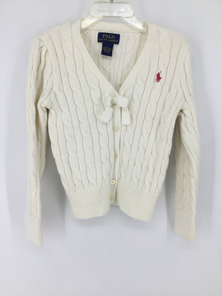 Ralph Lauren Child Size 5 Cream Sweater - girls
