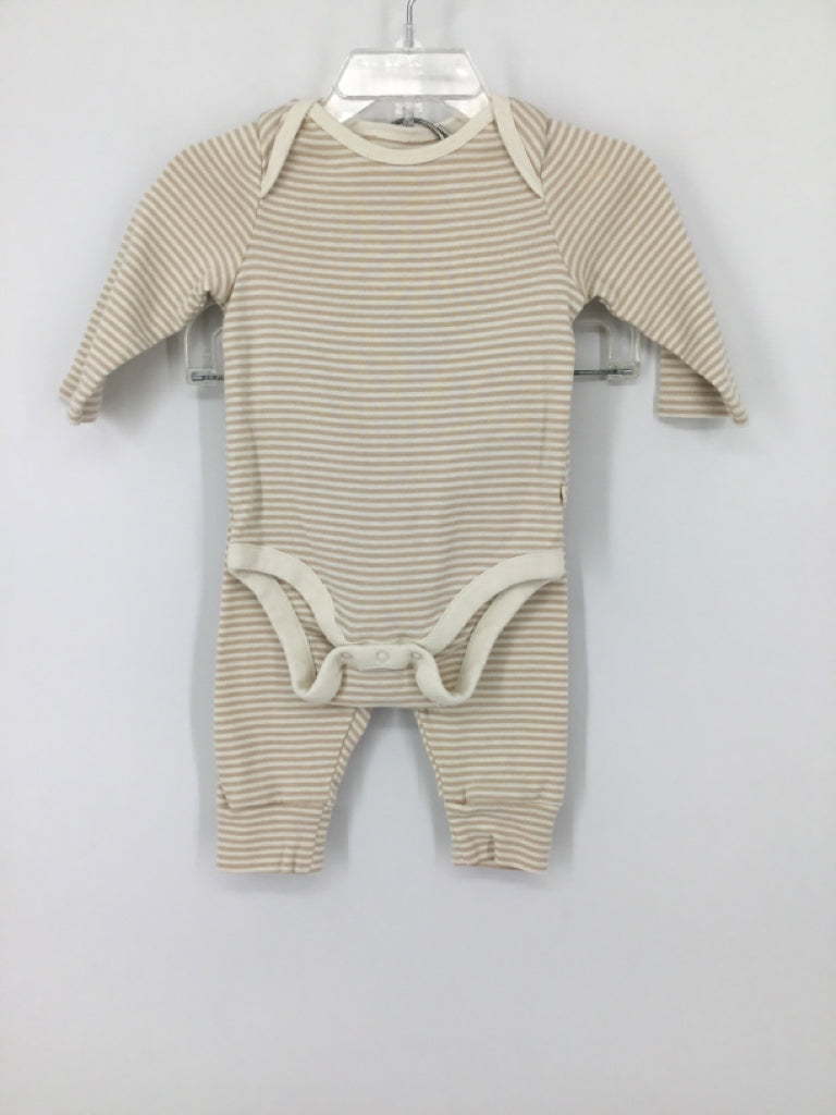 Baby Gap Child Size 3-6 Months Tan Stripe Outfit - boys
