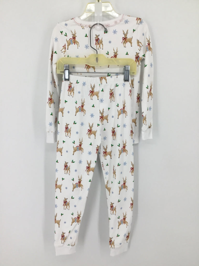 Little English Child Size 6 White Christmas Pajamas