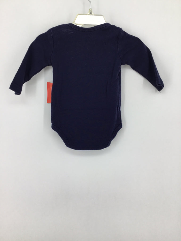 primary Child Size 3-6 Months Navy Onesie