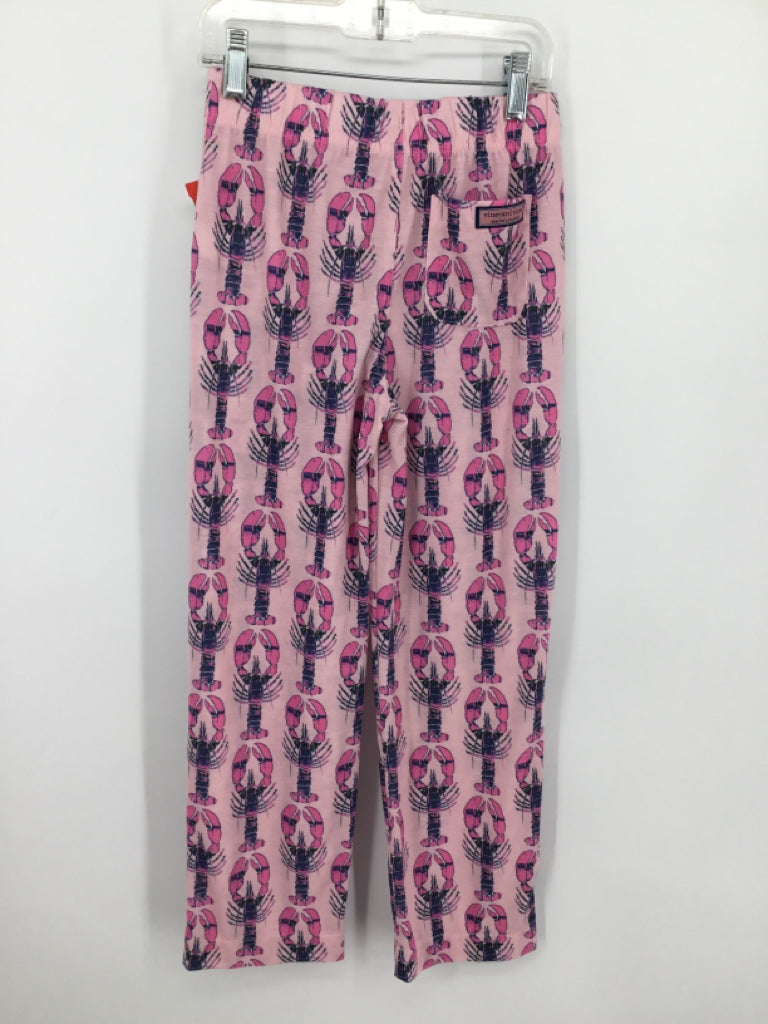 vineyard vines Child Size 10 Pink Print Pajamas - boys