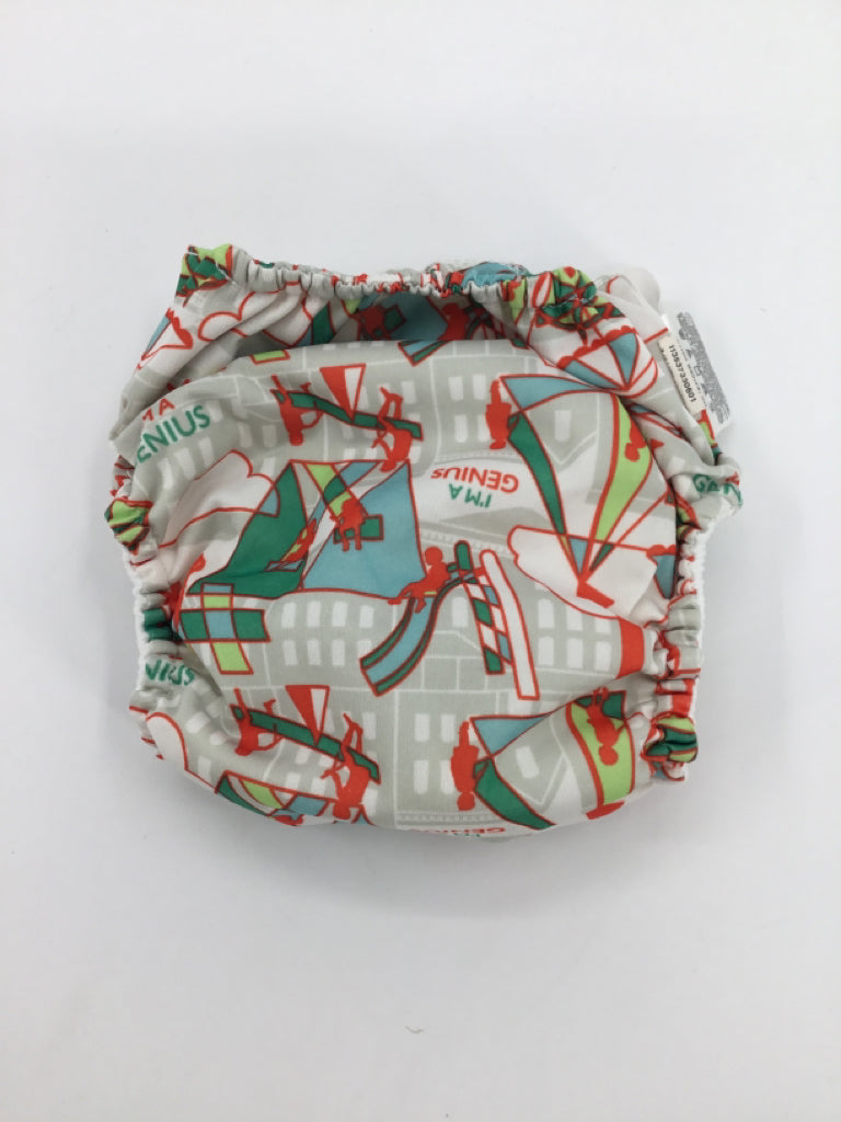 Bum Genius Child Size One Size Multi-Color Print Free Time Cloth Diaper