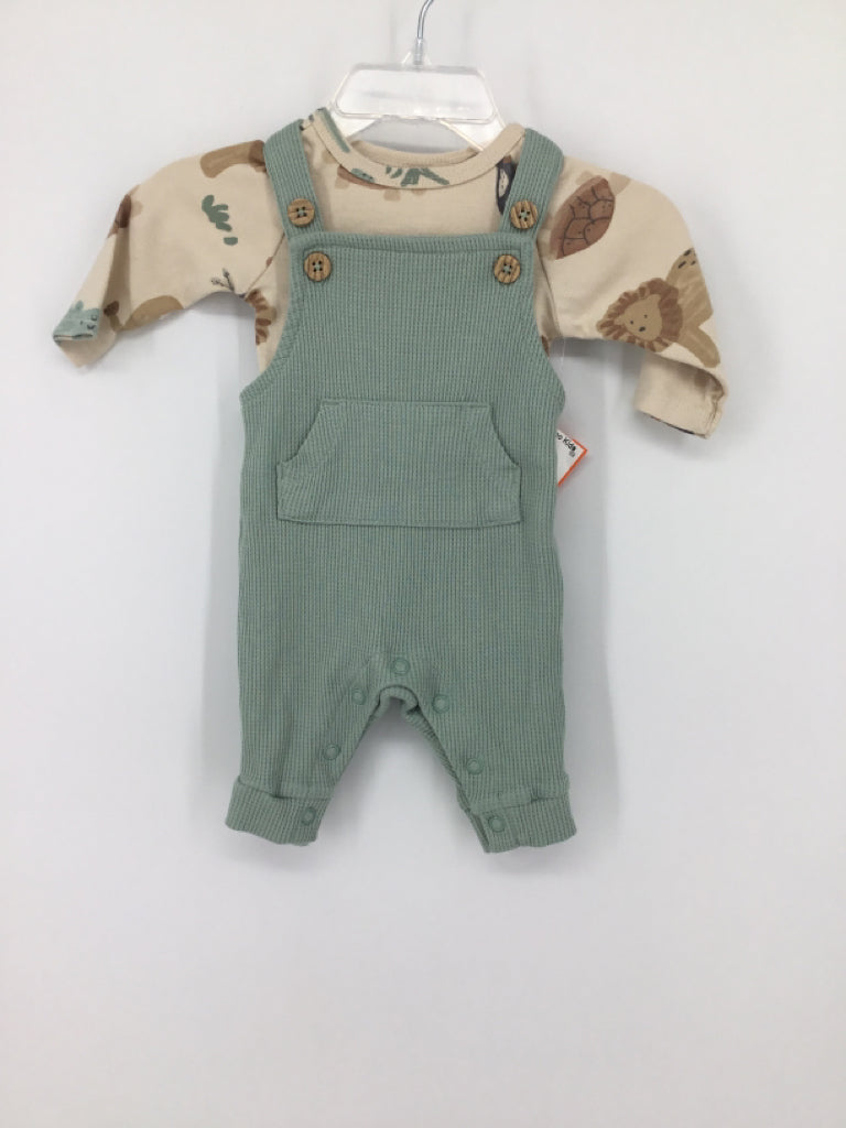 Carter's Child Size Newborn Green Solid Outfit - boys