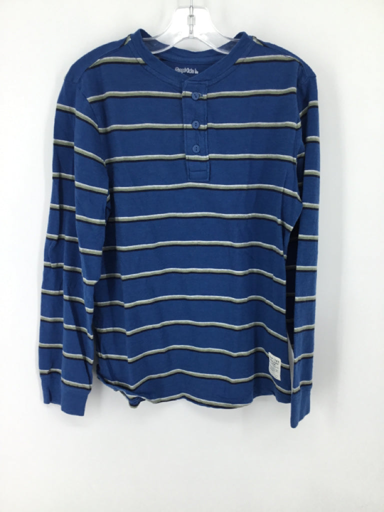 Gap Kids Child Size 10 Blue Stripe Shirt - boys