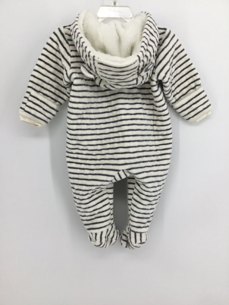 Nordstrom Baby Child Size 12 Months Gray Stripe Outerwear - boys