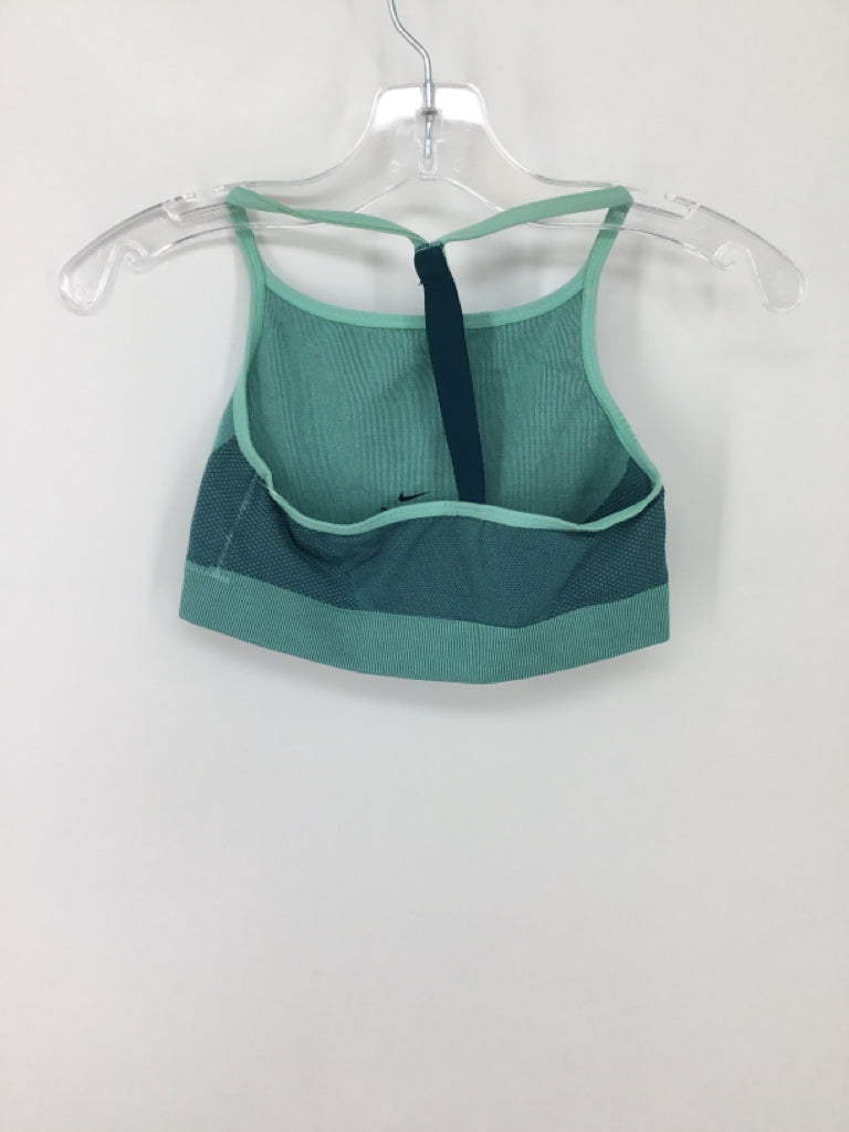 Nike Child Size 10 Green Sports Bra - girls