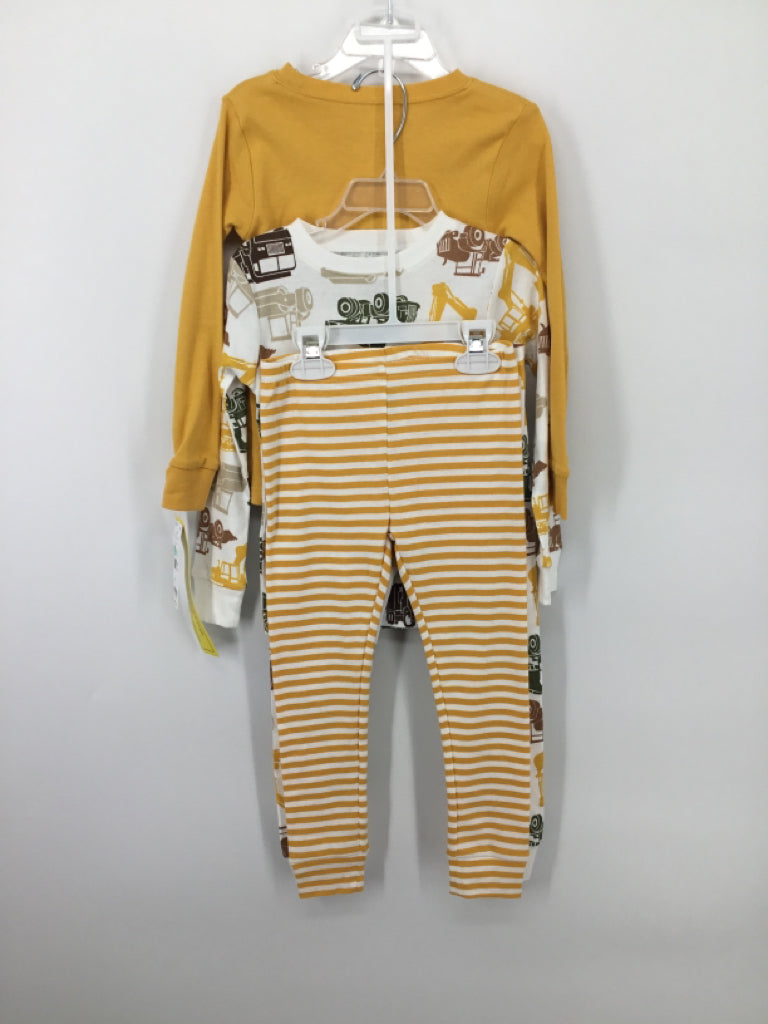 Carter's Child Size 4 Yellow screen printed Pajamas - boys