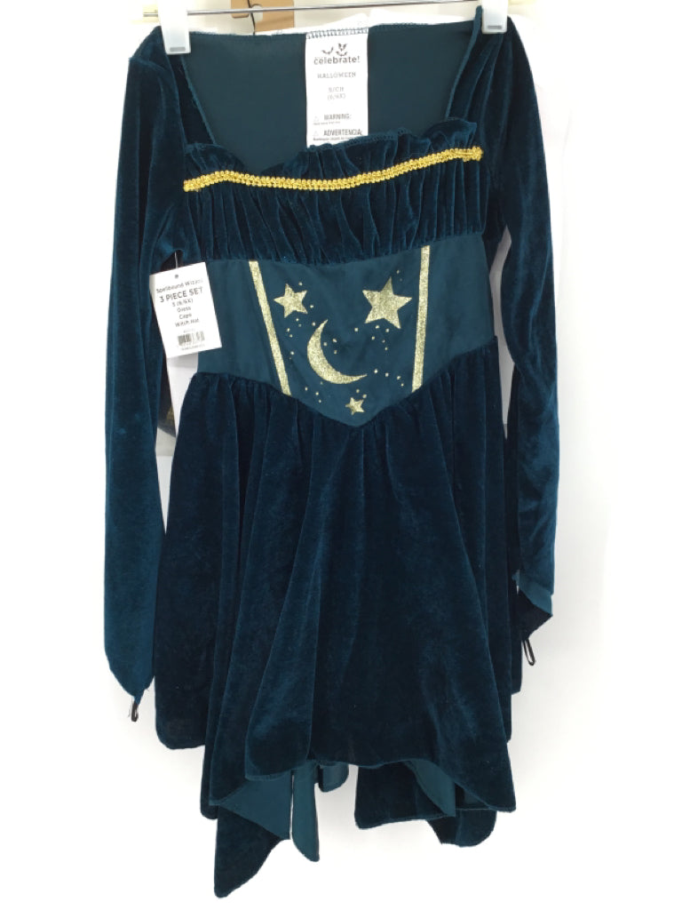 Celebrate! Child Size 6 Teal Spellbound Wizard Halloween Costume