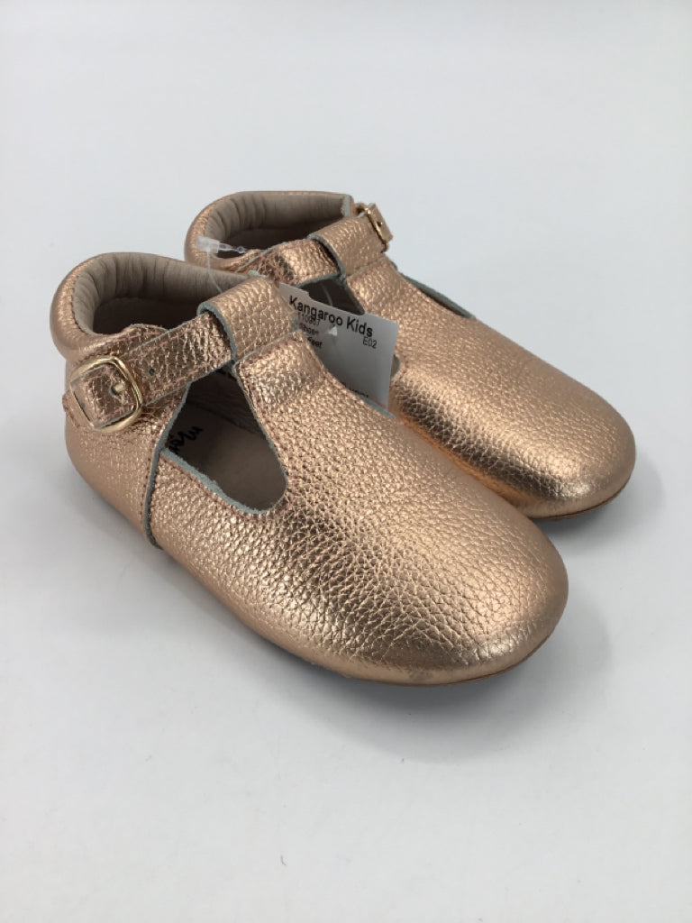 Monkey Feet Child Size 8 Toddler Rose Gold Dress Shoes