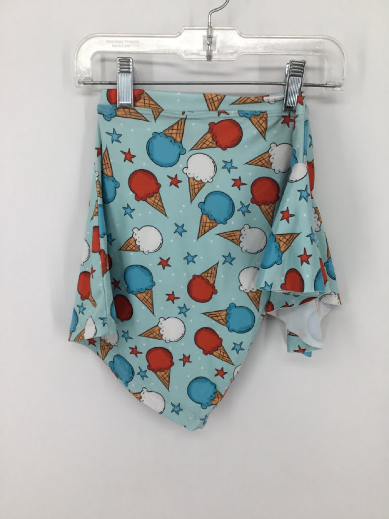 brandless Child Size 4 Blue Stars & Stripes Shirt
