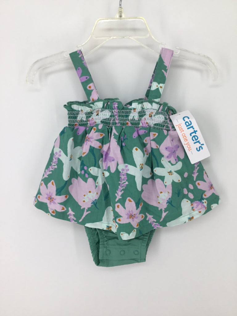 Just One You Made by Carters Child Size 3 Months Green Outfit - girls
