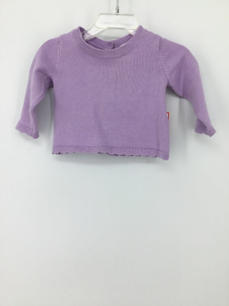 Just One You Made by Carters Child Size 3 Months Purple Sweater - girls
