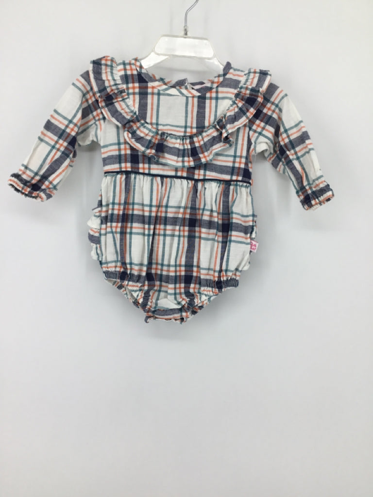 Ruffle Butts Child Size 3-6 Months Blue Outfit - girls