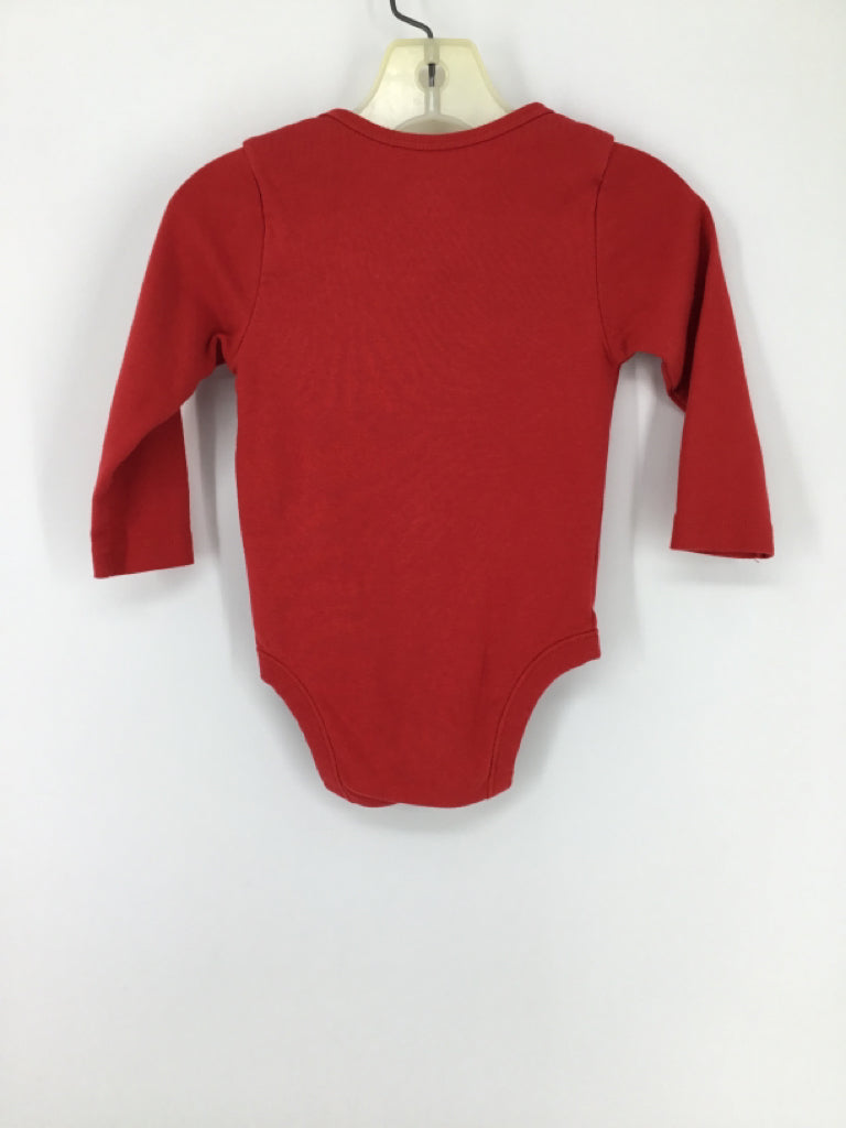 Old Navy Child Size 12-18 Months Red Christmas Onesie