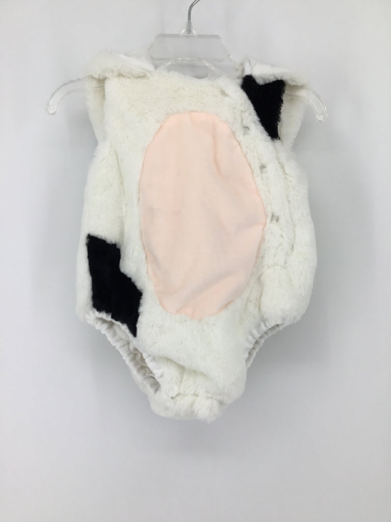 Pottery Barn Kids Child Size 0-6 Months White Cow Halloween Costume