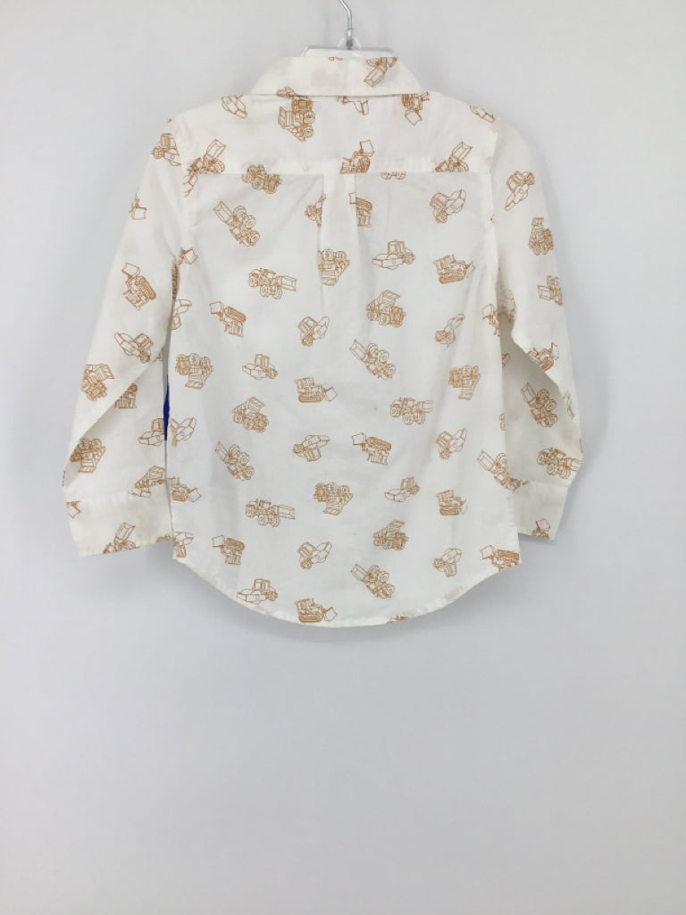 Baby Gap Child Size 3 White Print Shirt - boys