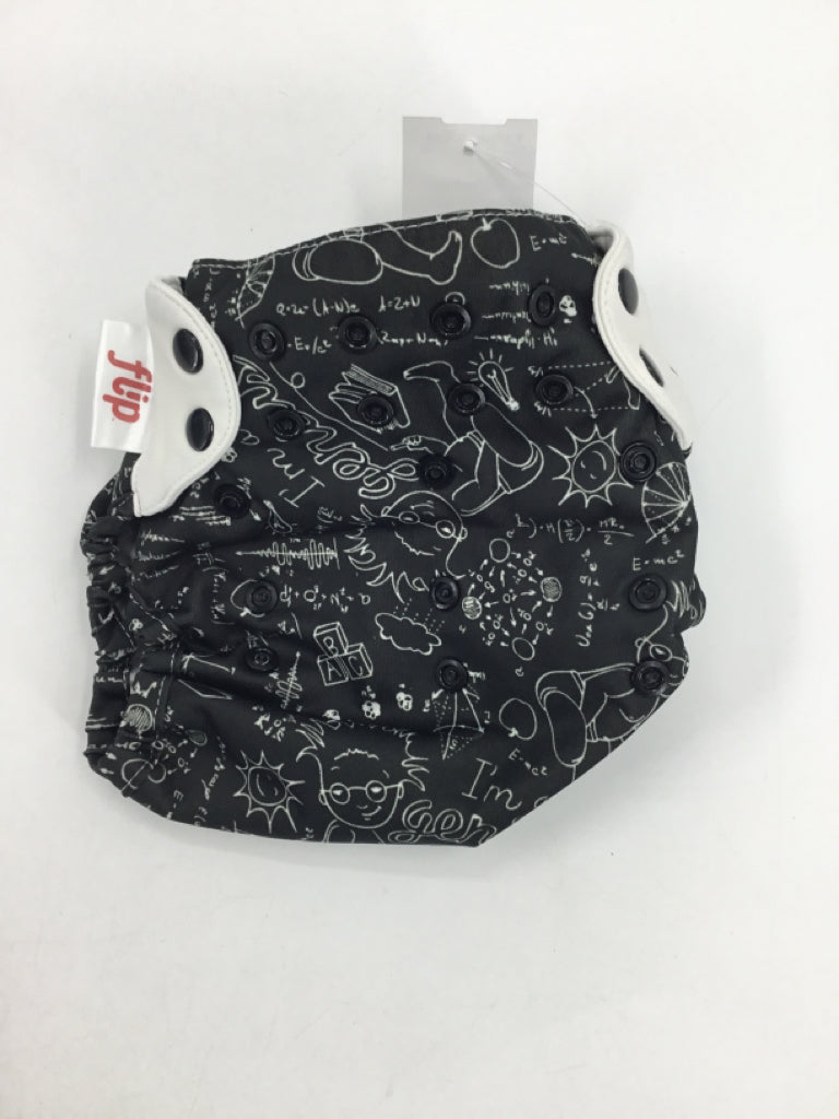 Flip Child Size One Size Black Print Cover Cloth Diaper