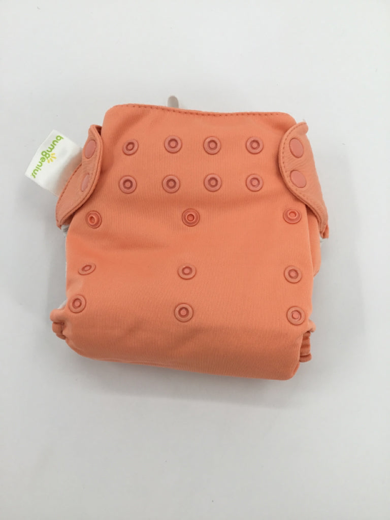 Bum Genius Child Size One Size Orange Solid Pocket Cloth Diaper