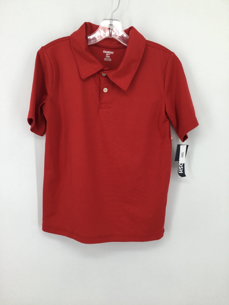 OshKosh B'gosh Child Size 8 Red Solid Shirt - boys