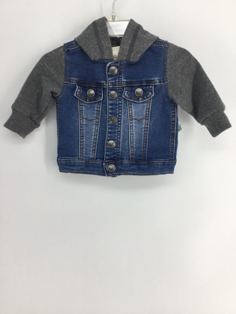First Impressions Child Size 0-3 Months Blue Solid Jacket - boys