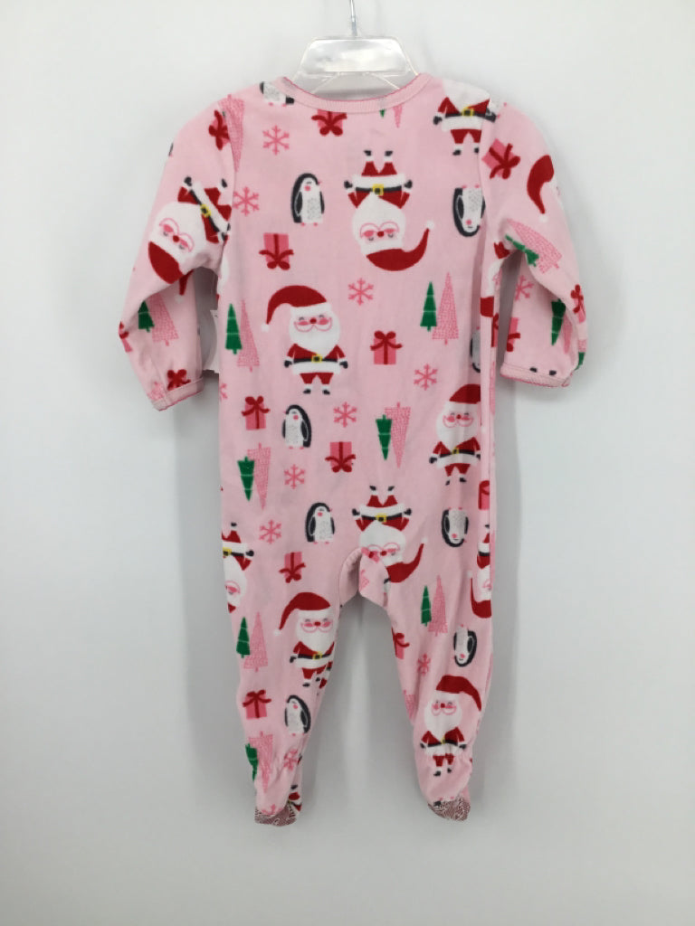 Just One You Made by Carters Child Size 12 Months Pink Christmas Sleeper