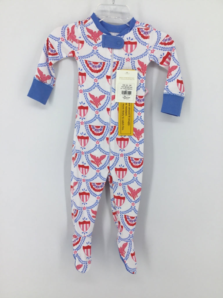The Beaufort Bonnet Co Child Size 3-6 Months Blue Sleepers
