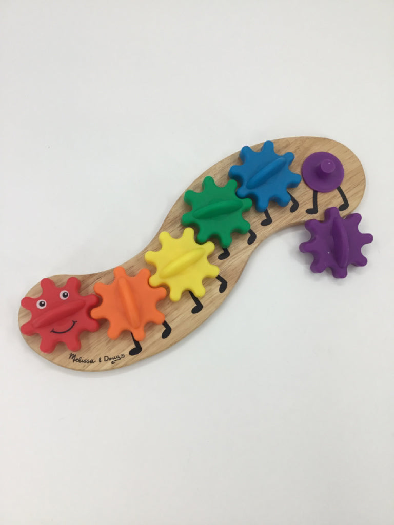 Melissa & Doug Rainbow Caterpillar Gear Toy